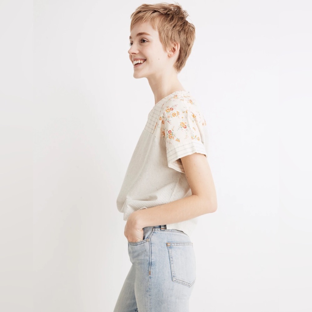 Madewell x The New Denim Project® Patchwork Top